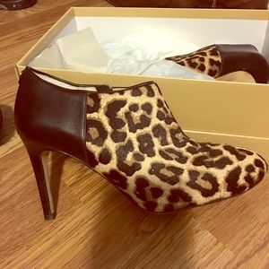 Michael Kors Booties - Leopard Print