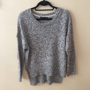 Knit sweater with elbow pads