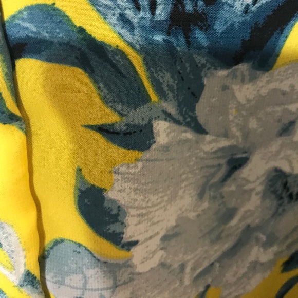 Japna Yellow Floral Off Shoulder Top New Medium - Picture 7 of 8