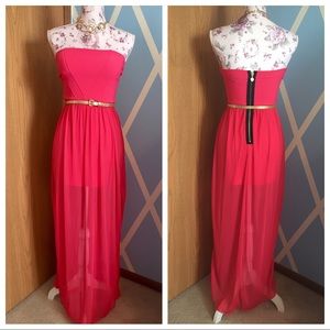 Corral strapless maxi dress