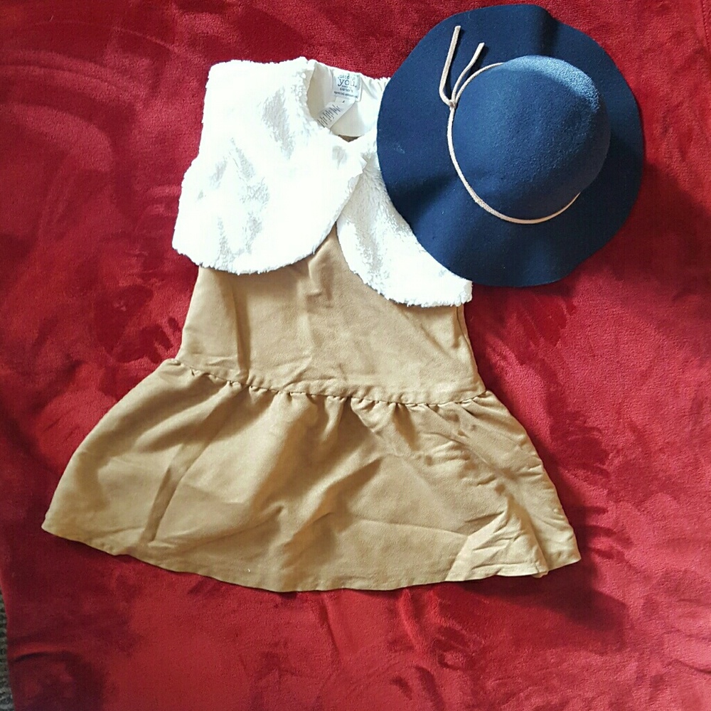 Tan suede Dress