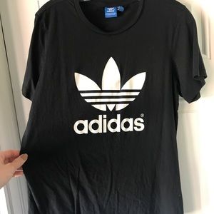 Black Classic Retro Adidas Tee