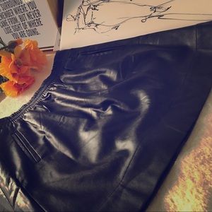 Faux Leather Skirt.