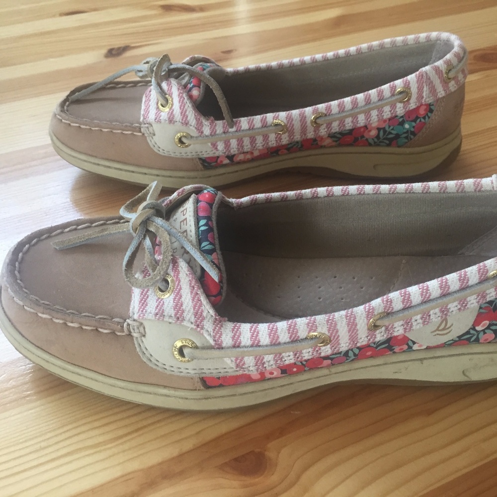 Sperry Floral Angelfish Boat Shoes