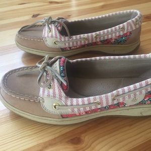 Sperry Floral Angelfish Boat Shoes