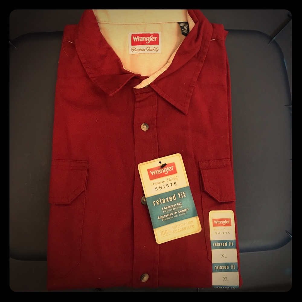 New wrangler men’s shirt