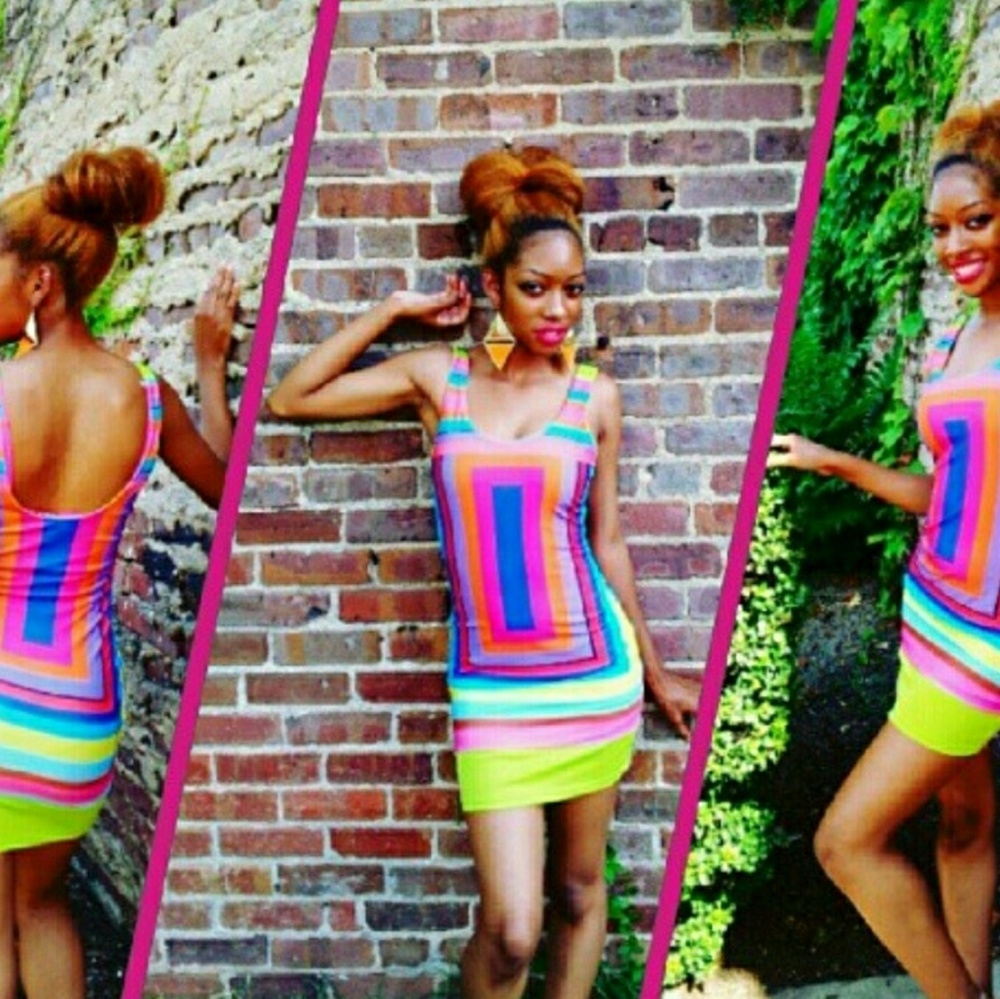 Colorblock Bodycon Dress