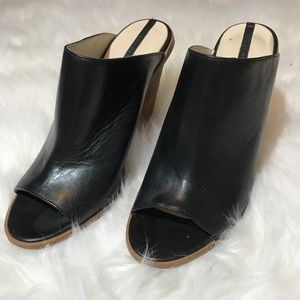 Zara Cork Sole Leather Wedges