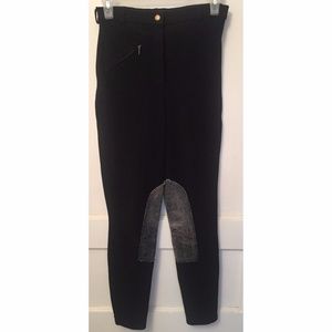 Tuff Rider Black Ribbed Breeches Size 28