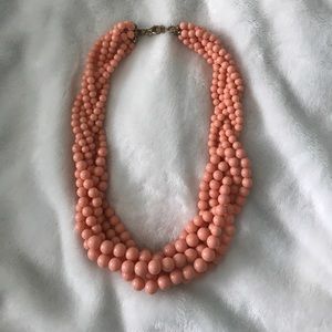 Beautiful coral colored necklace