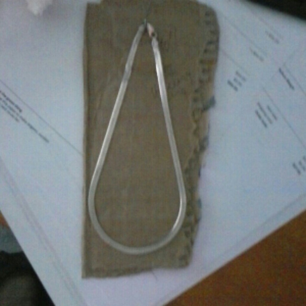 Sterling silver Herringbone necklace. 16 Inch