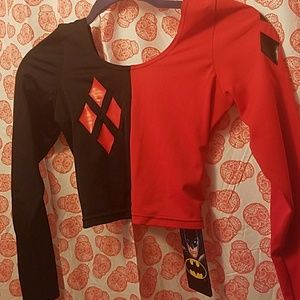 Harley quinn long sleeve crop