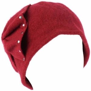 D&Y Cloche Crushable Foldable Bucket Studded Bow