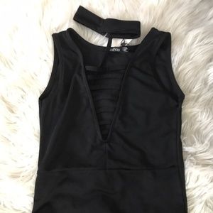 Boohoo Bodysuit with Removable Choker