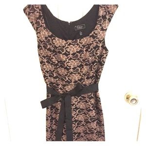 Dress Barn Black and Copper Dress