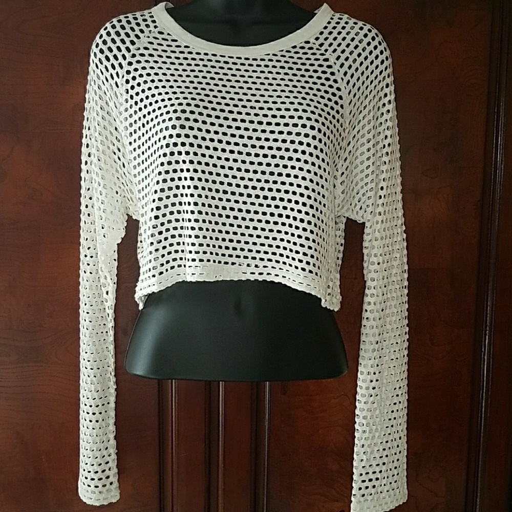 'Holed Up' Mesh Top