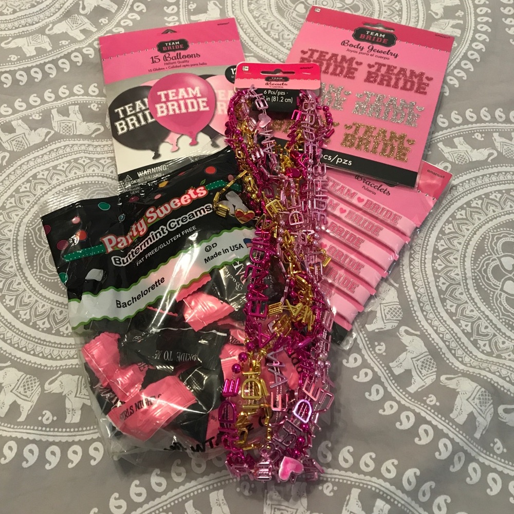 Team bride accessories for bachelorette night