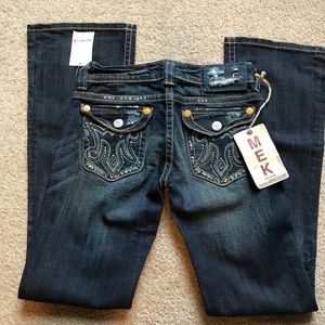 NWT MEK Oaxaca Boot Cut Jean 26x32R
