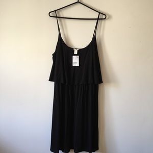 NWT Black all around ruffle dress