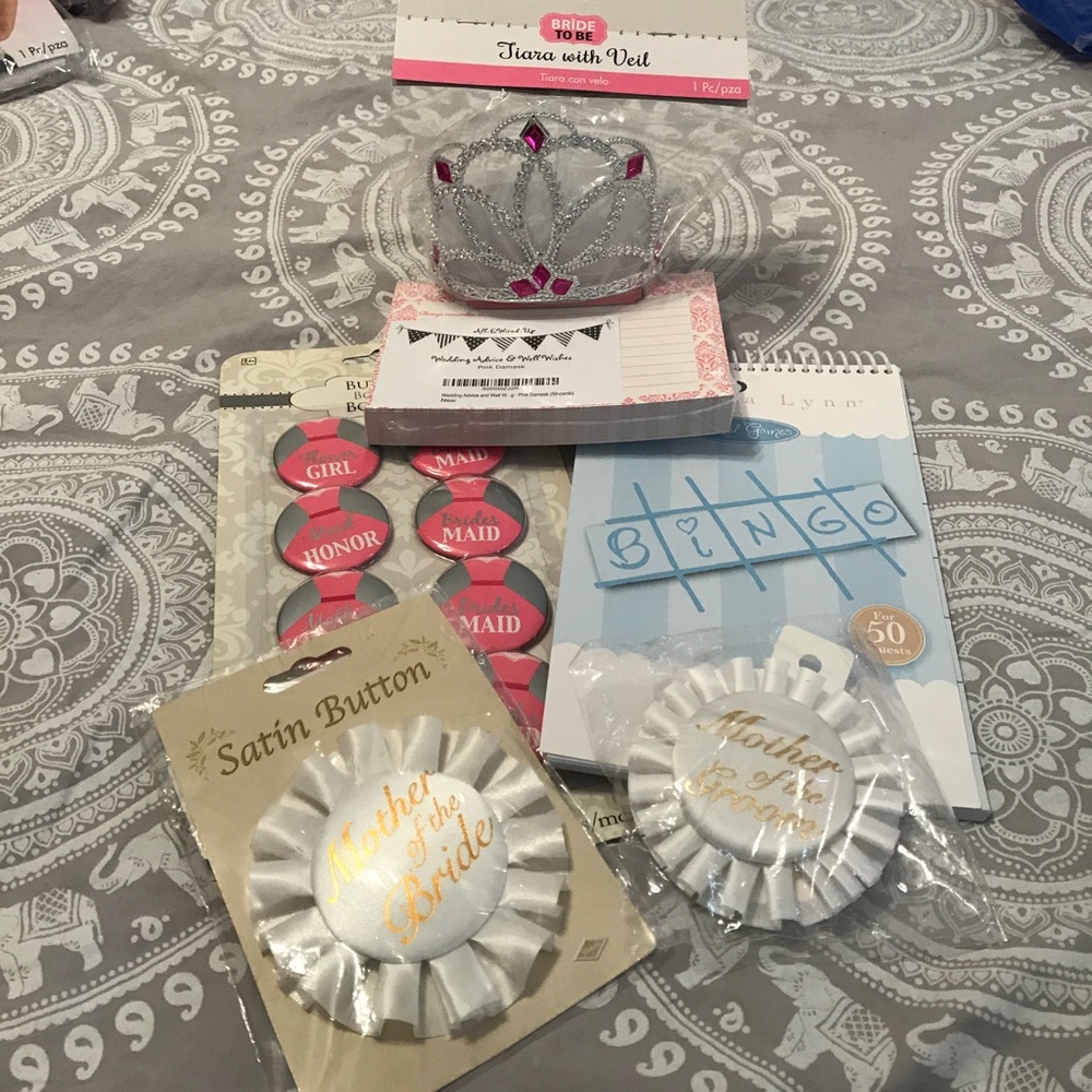 Bridal shower accessories