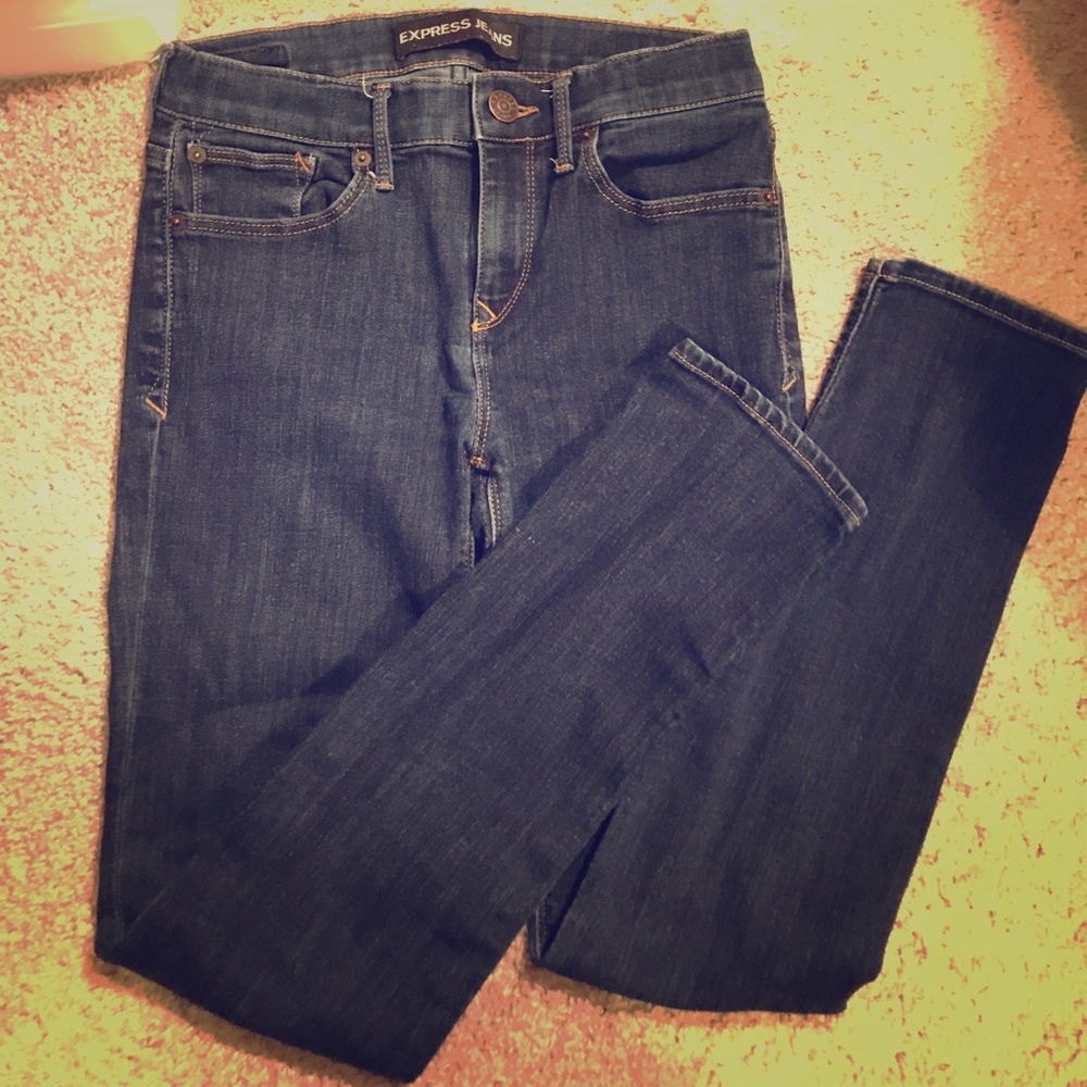 Lk new last years Express dark wash skinny jeans 2