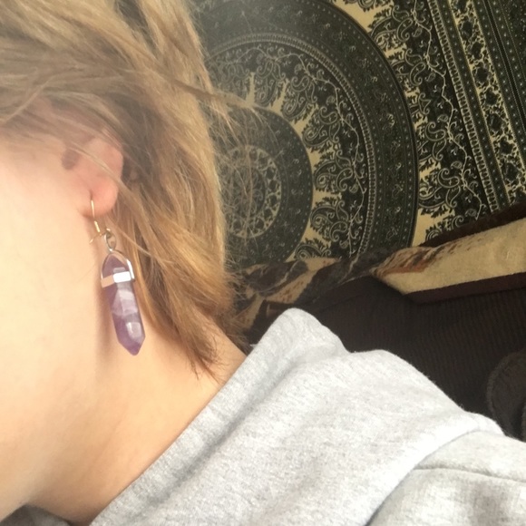 Amethyst Earrings - Picture 3 of 3