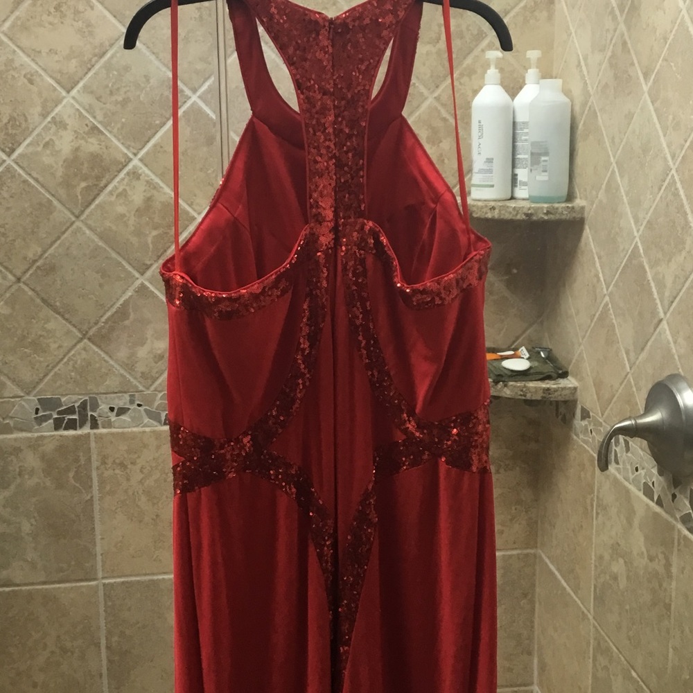 Ruby Red Prom Dress - Picture 4 of 6