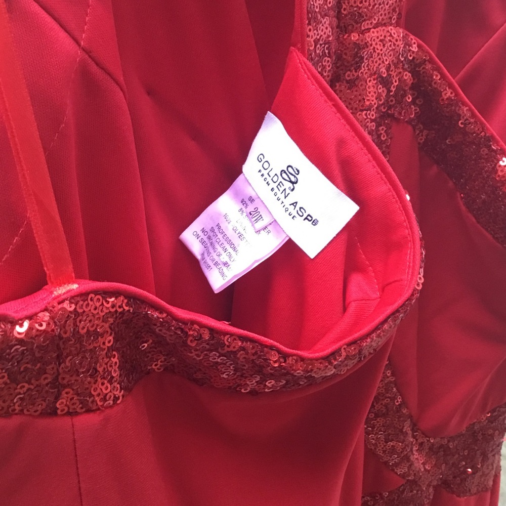 Ruby Red Prom Dress - Picture 5 of 6