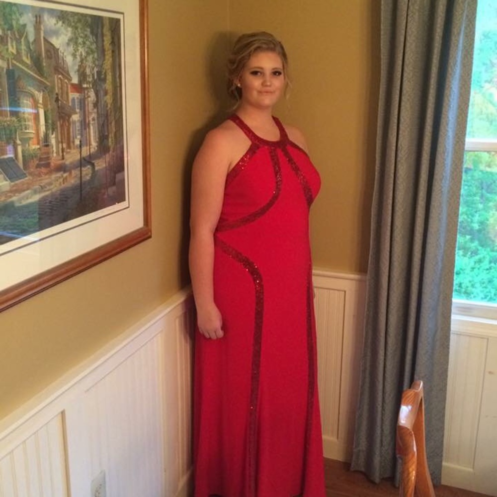 Ruby Red Prom Dress - Picture 6 of 6
