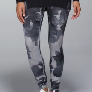 Lululemon Wunder Under Pant Denim Floral Platoon