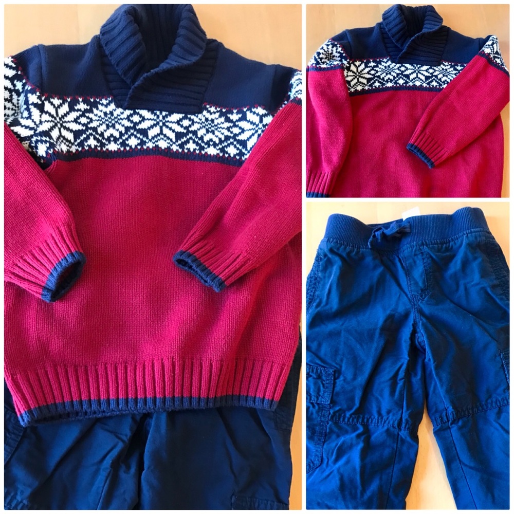 Gymboree sweater and pants 3t