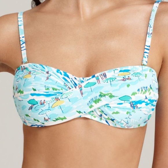 Lilly Pulitzer Other - Lilly Pulitzer keene surfs up bandeau swim top