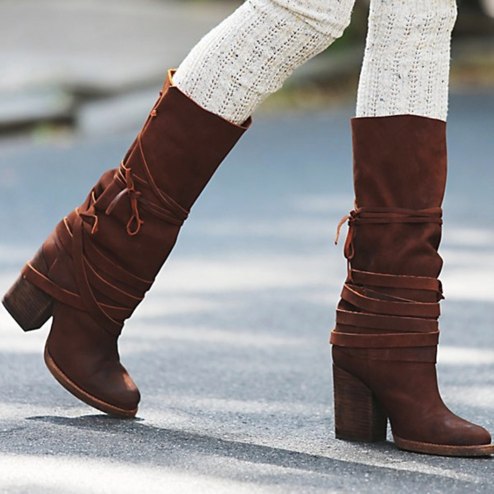 Royal Rush Wrap Boot  size 8 by Free People
