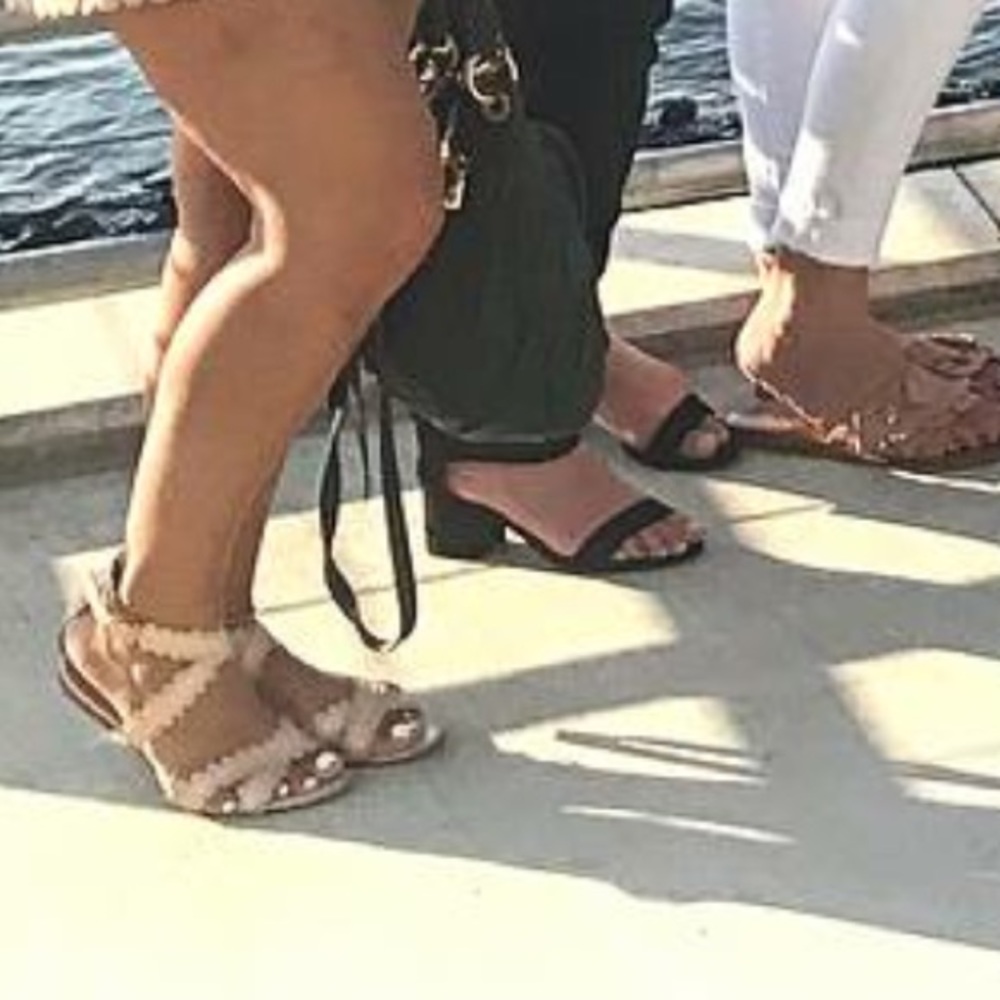 See by Chloe flat scalloped sandal