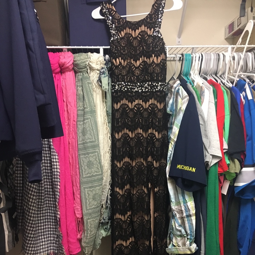 Floor length ball gown