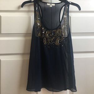Ya navy beaded tank