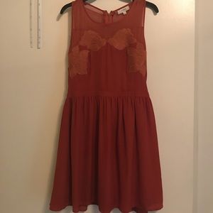 Embroidery and Lace applique dress