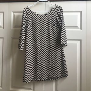 Chevron mini dress