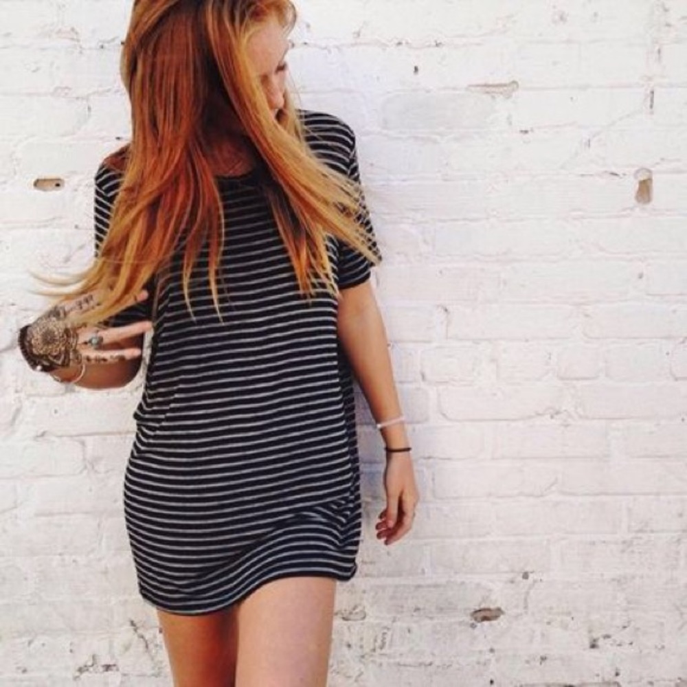 Brandy Melville striped T-shirt dress