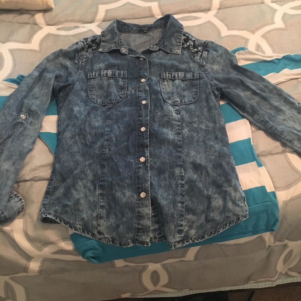 Jean button up
