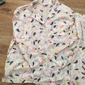 Victoria Secret Dreamwear feather PJ set size L
