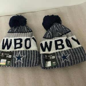 2x cowboys beanie knit winter team hats