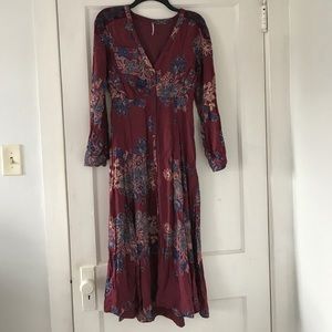 Free People | Floral Midi Dress