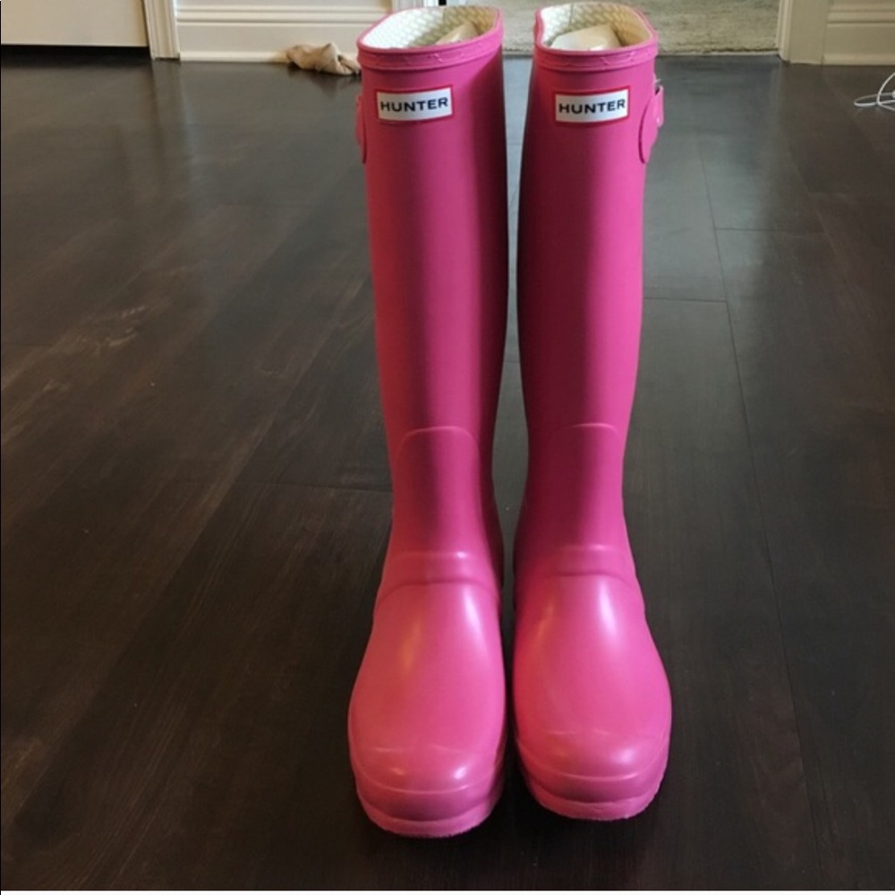 Pink Hunter Boots!