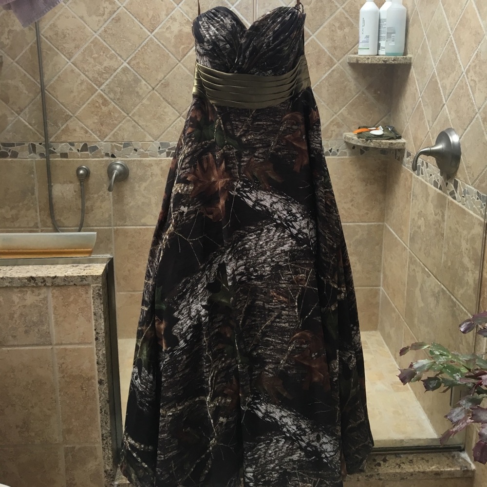 Camo prom dress