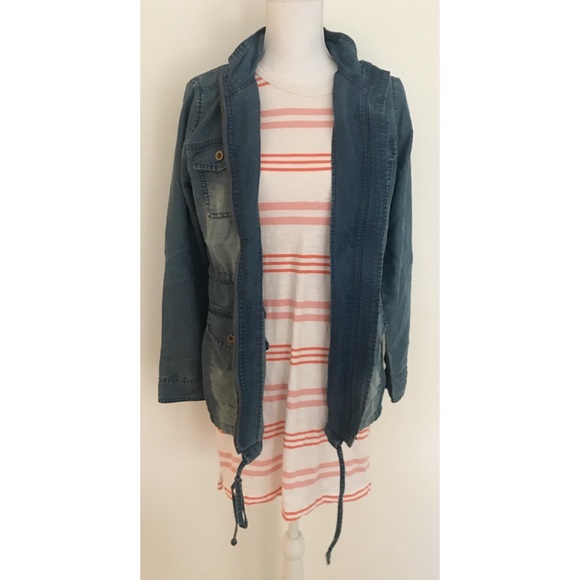 EUC Modcloth Denim Chambray Utility Jacket - Picture 4 of 8