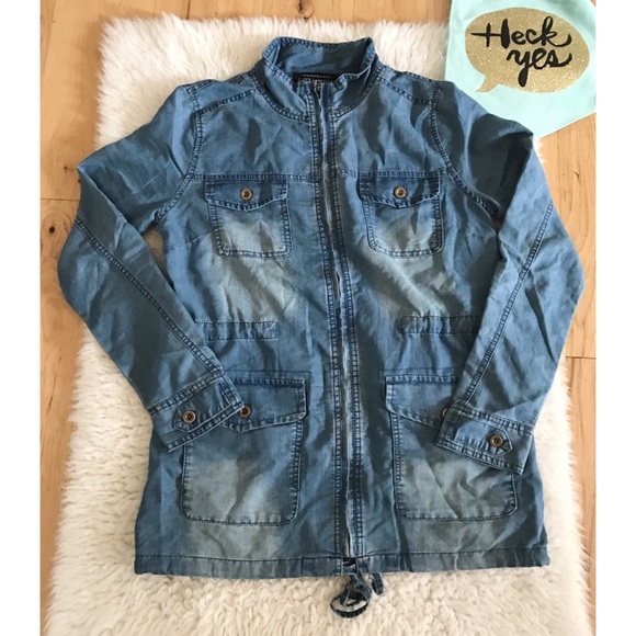 EUC Modcloth Denim Chambray Utility Jacket - Picture 7 of 8