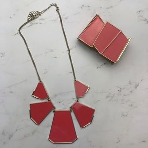 🆕 Coral/Pink Necklace and Bracelet!!