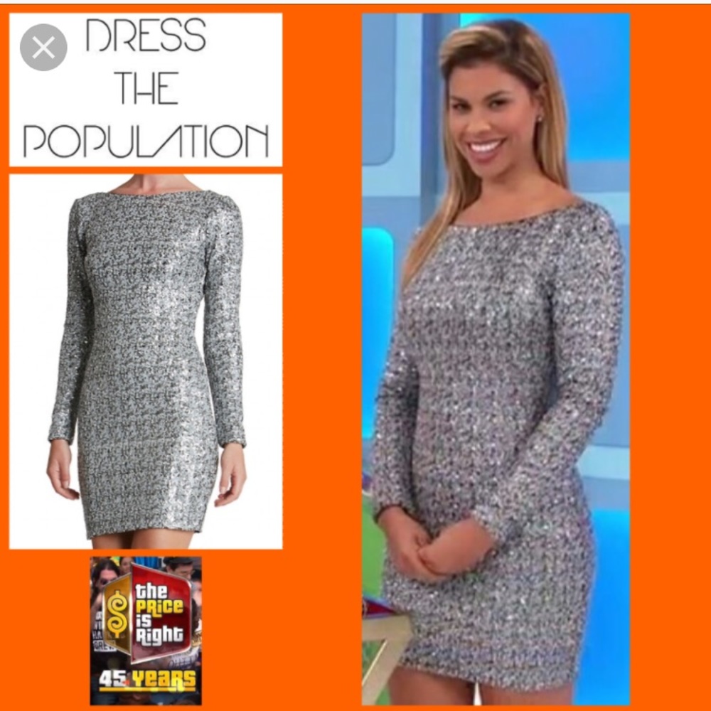 Sequin Body Con Mini Dress