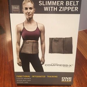 Everlast fit slimmer belt with zipper